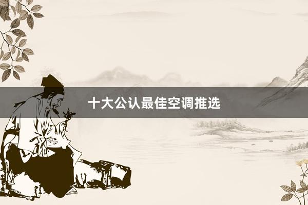 十大公认最佳空调推选