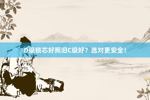 D级锁芯好照旧C级好？选对更安全！